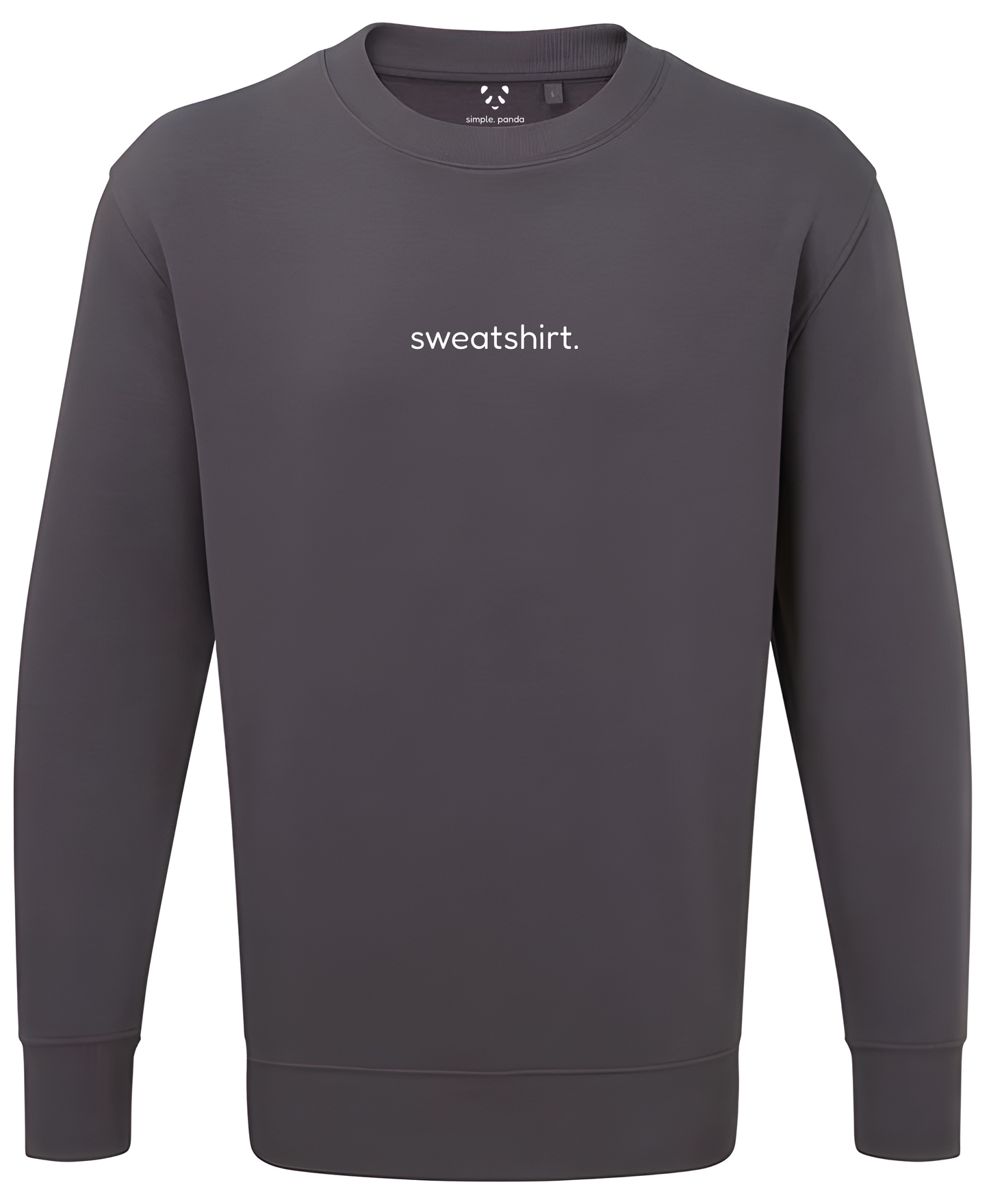 simple. sweatshirt. charcoal.