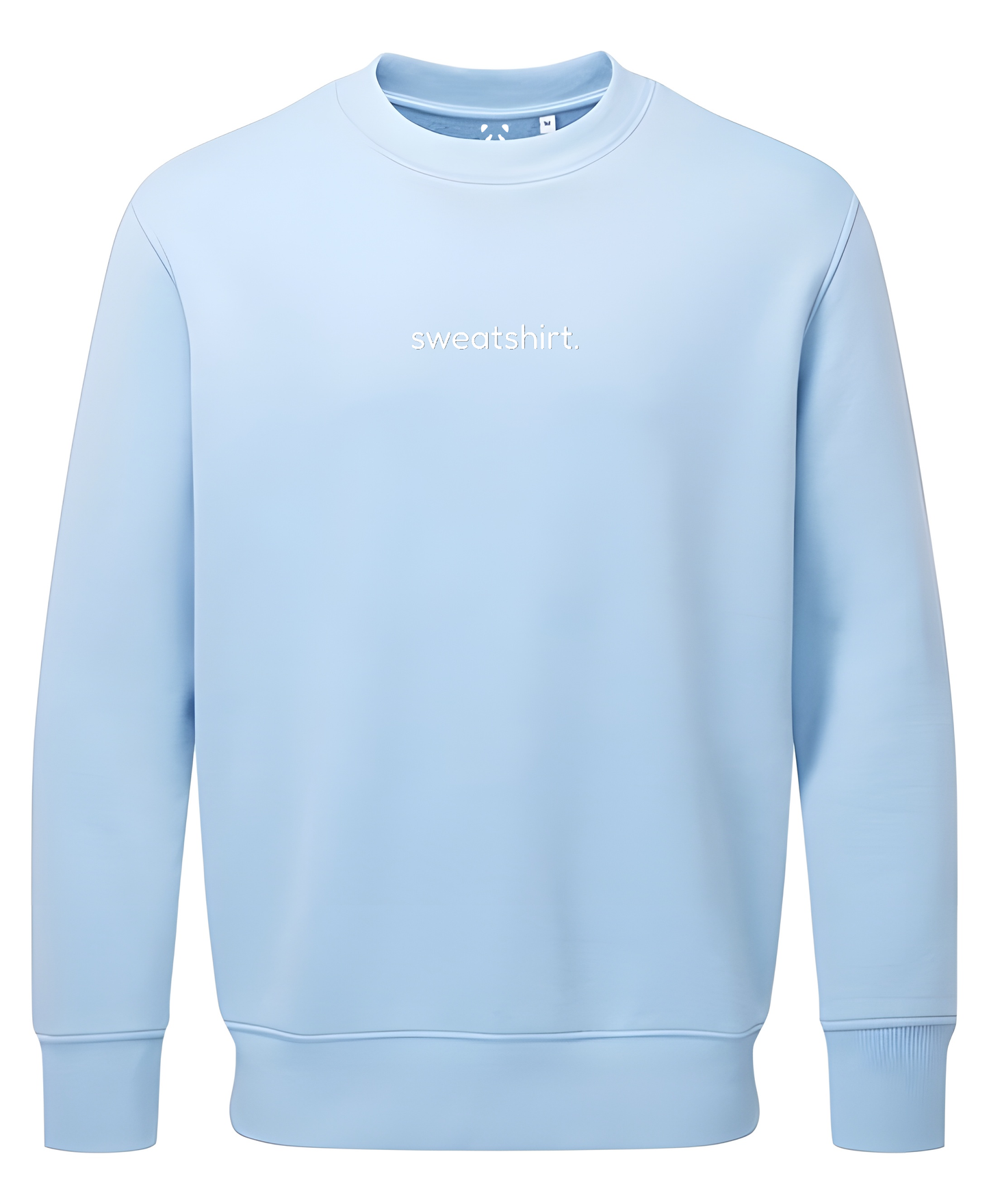 simple. sweatshirt. light-blue.