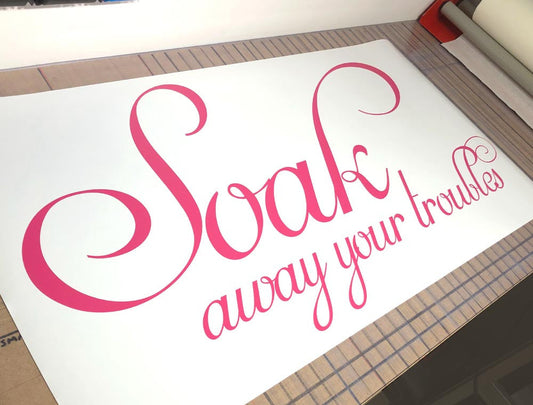 Soak Away Your Troubles Wall Sticker Decal