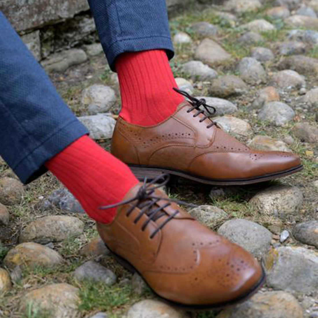 Classic Red Bamboo Socks