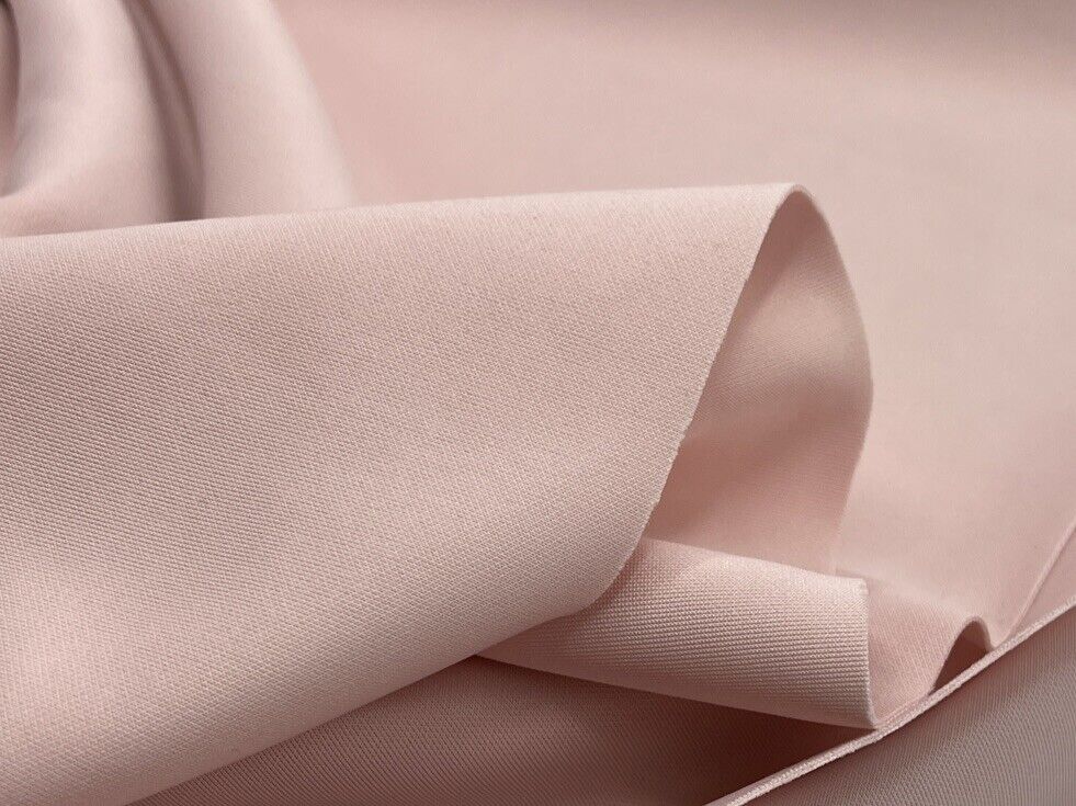Soft Pink Plain Scuba 4 Way Stretch Smooth Jersey Fabric
