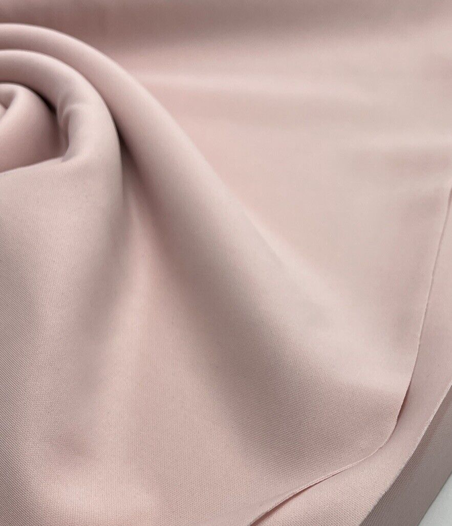 Soft Pink Plain Scuba 4 Way Stretch Smooth Jersey Fabric