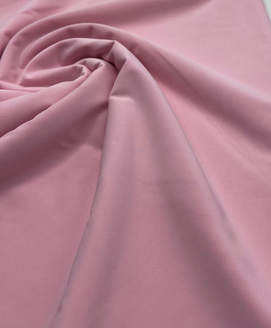 Soft Pink Plain Shiny Soft Touch Slinky 4 Way Stretch Fabric