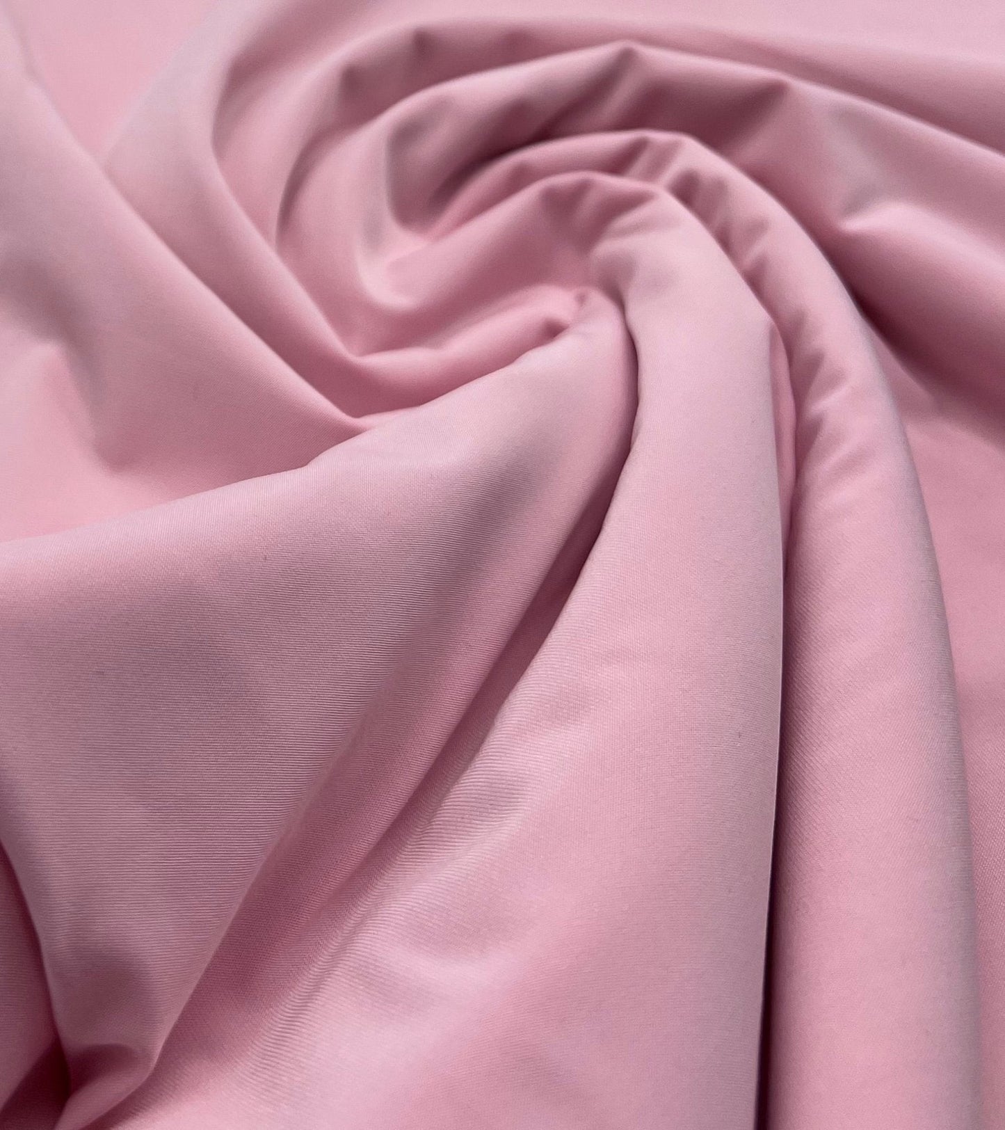 Soft Pink Plain Shiny Soft Touch Slinky 4 Way Stretch Fabric
