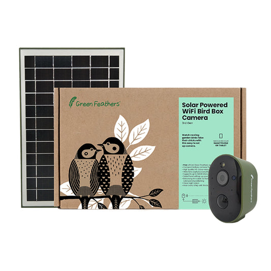 Solar Powered WiFi Bird Box HD Camera Starter Pack