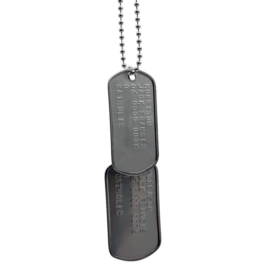 'Soldier 76' DOG TAGS Necklace - Prop Replica Stainless Steel - Chains Included
