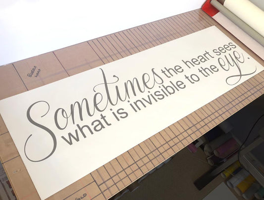 Sometimes the Heart Sees Wall Art Quote Sticker