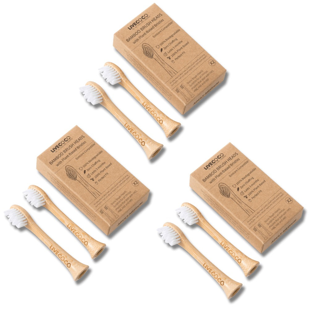LiveCoco™ Sustainable Brush Heads - Oral-B & Sonicare Compatible