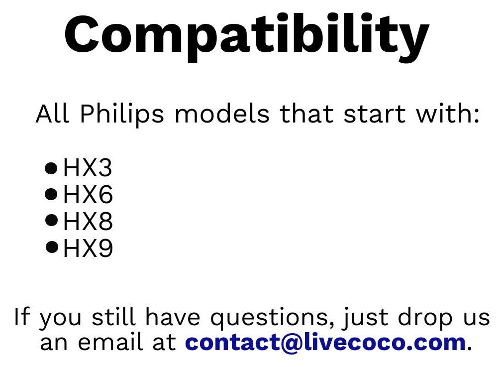 LiveCoco Philips Sonicare compatible Electric Brush Heads