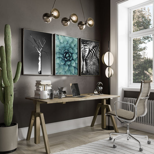 Soothing Wall Art | Set of 3 African Wildlife Wall art Prints