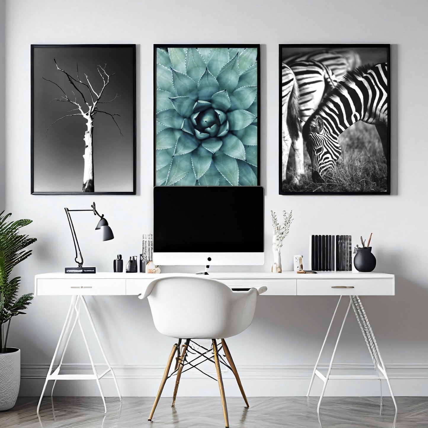 Soothing Wall Art | Set of 3 African Wildlife Wall art Prints