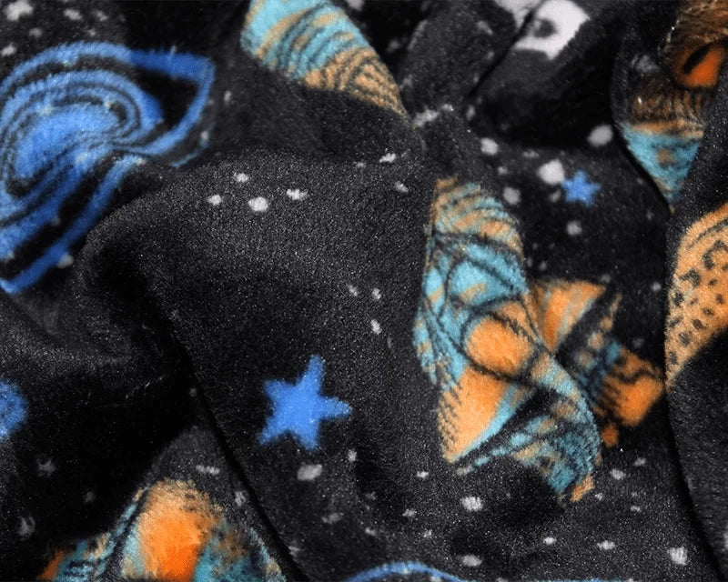 Space Age Cuddle Fleece Fabric Blanket Loungewear