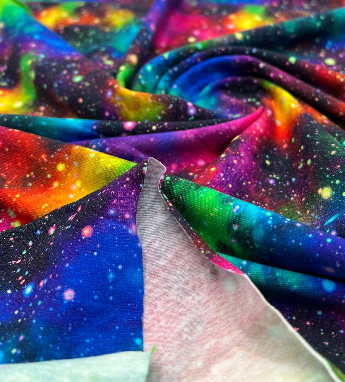 Speckled Galaxy Print Cotton Stretch Jersey 200 GSM 95/5 Lycra 4 Way Stretch