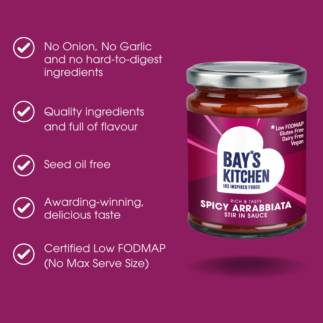 Spicy Arrabbiata Stir-in Sauce 260g – Low FODMAP, Gluten Free & Vegan