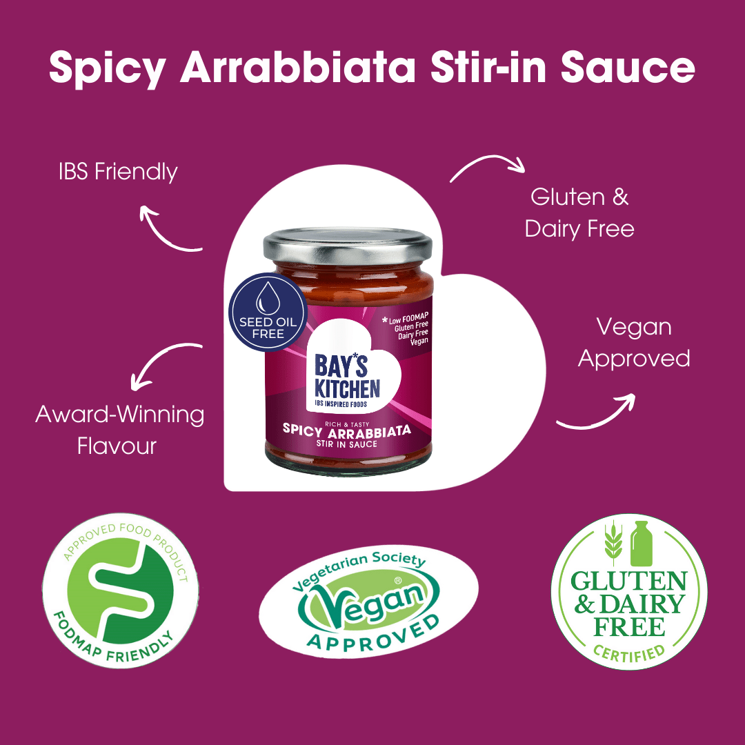 Spicy Arrabbiata Stir-in Sauce 260g – Low FODMAP, Gluten Free & Vegan