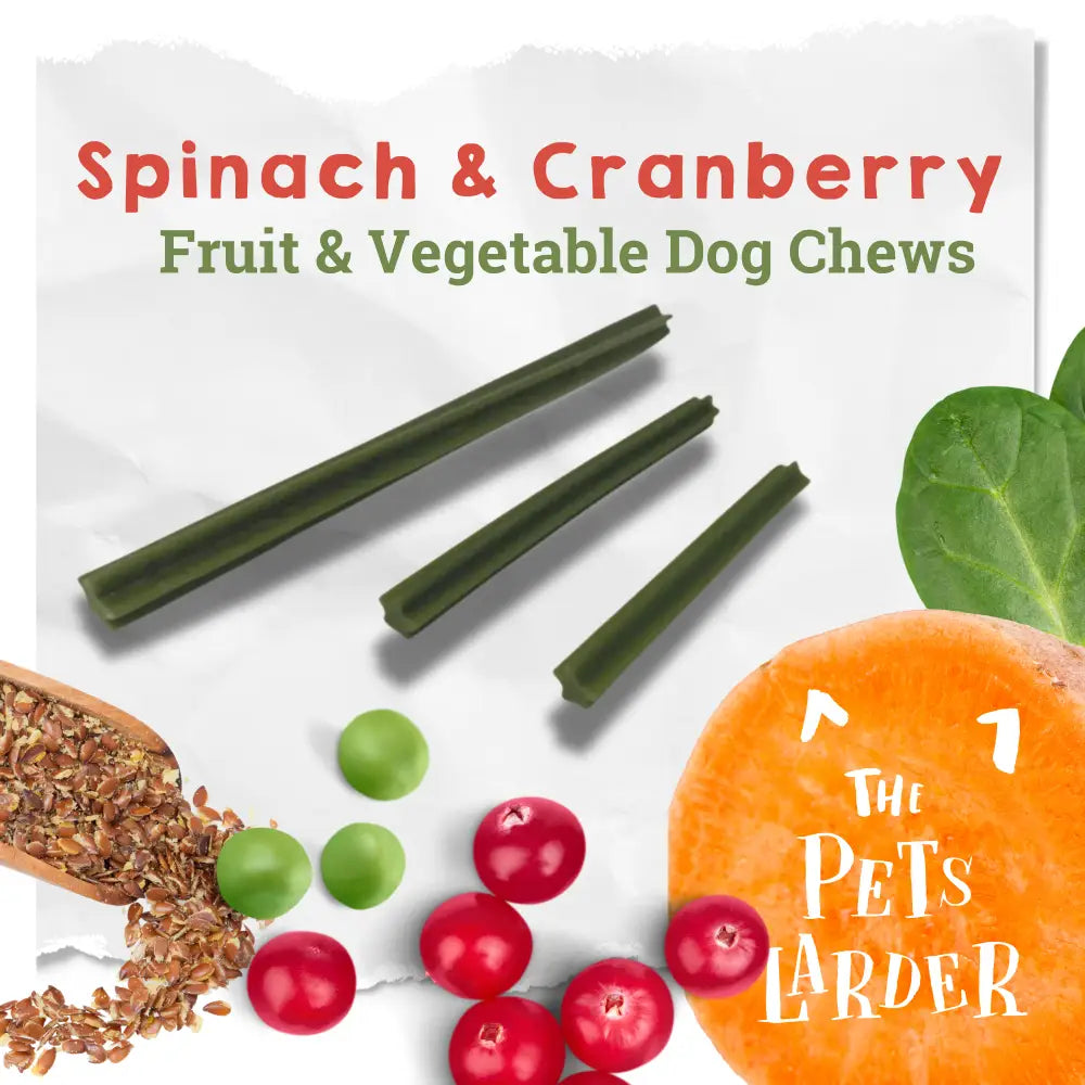 Spinach & Cranberry Chew Stick Vegetable Chew For Dogs