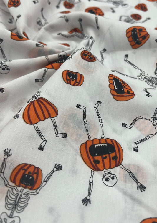 Spooky Halloween Printed Polycotton 90 GSM 80/20 44 Inch Non Stretch