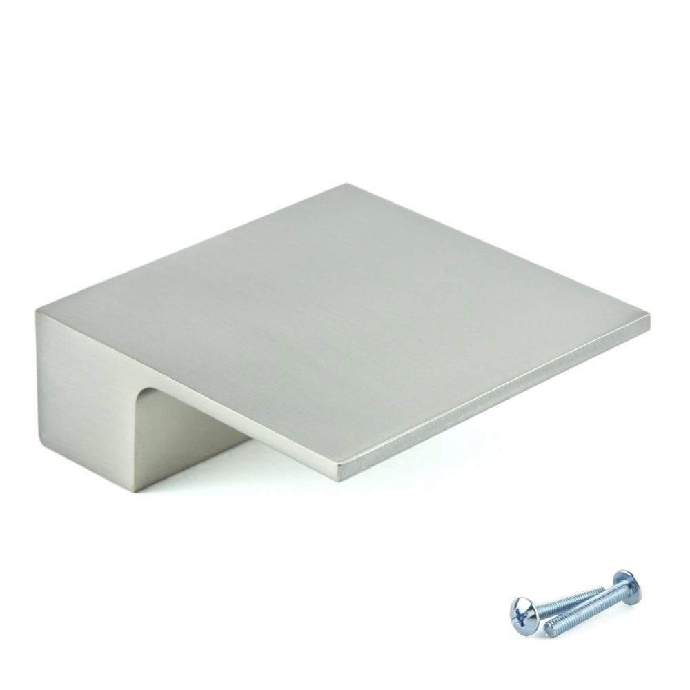 M4TEC Inverbeg Q6 Square Cupboard Knob Handle – Modern Polished Chrome or Stainless Steel Cabinet Handle