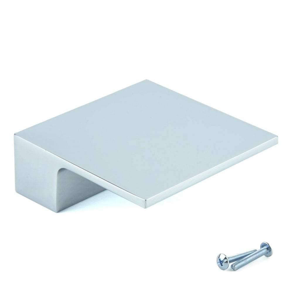 M4TEC Inverbeg Q6 Square Cupboard Knob Handle – Modern Polished Chrome or Stainless Steel Cabinet Handle
