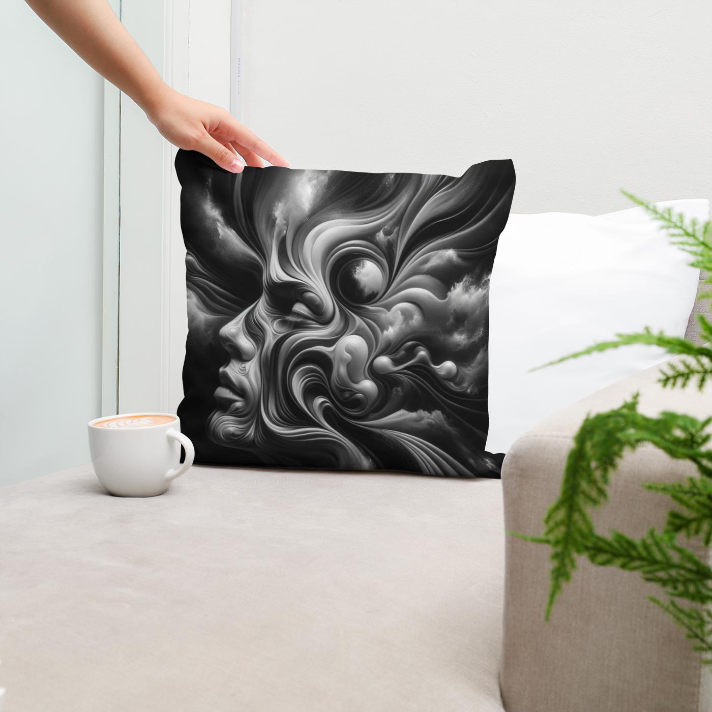 Depths of the Human Psyche Cotton Cushion