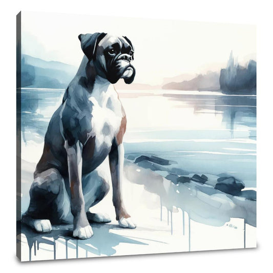 Morning Calm Boxer Reflections Canvas