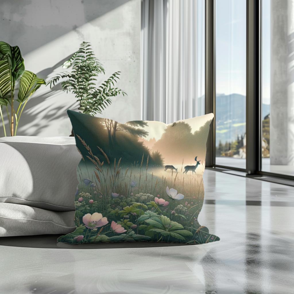 Meadow Dawn Cotton Cushion