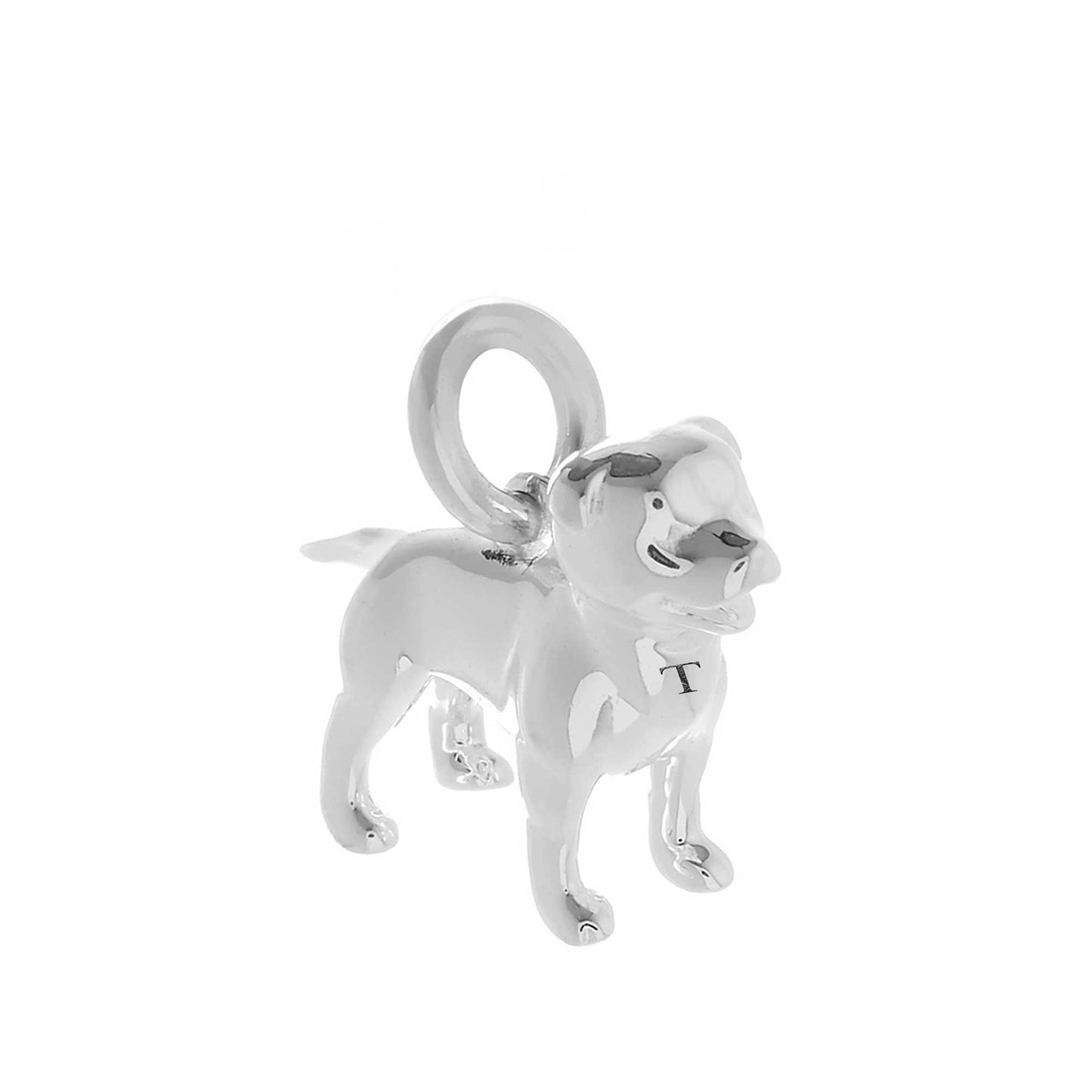 Staffordshire Bull Terrier Silver Dog Charm