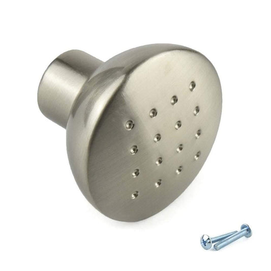 M4TEC Durness C9 Stainless Steel Cabinet Knob – 33mm Dimple-Pattern Cupboard & Drawer Handle