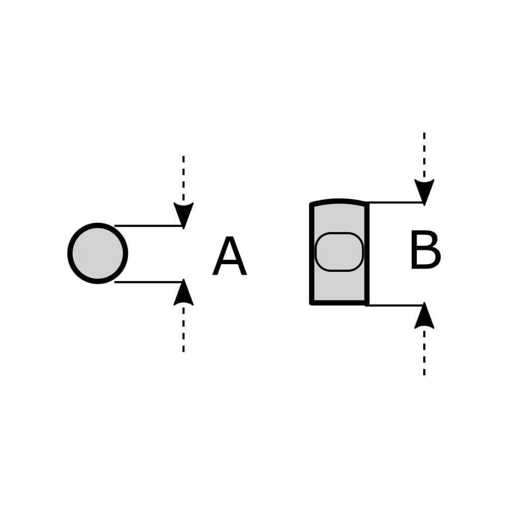 M4TEC Rosemarkie Stainless Steel Knob – Modern Cabinet, Drawer & Cupboard Handle Rosemarkie R4