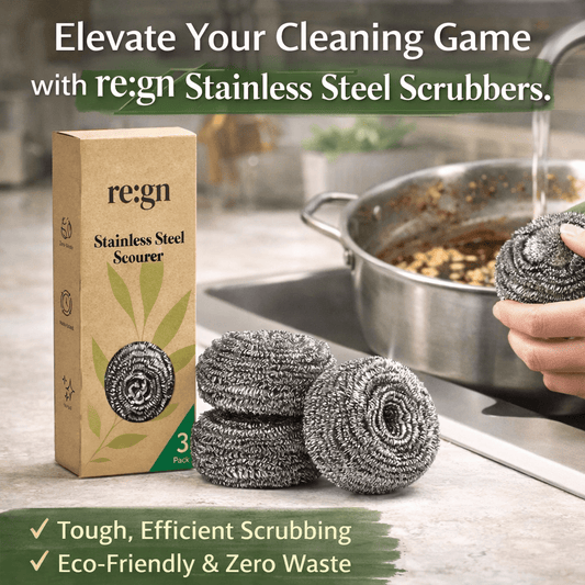 Stainless Steel Scourers - 3 Pack