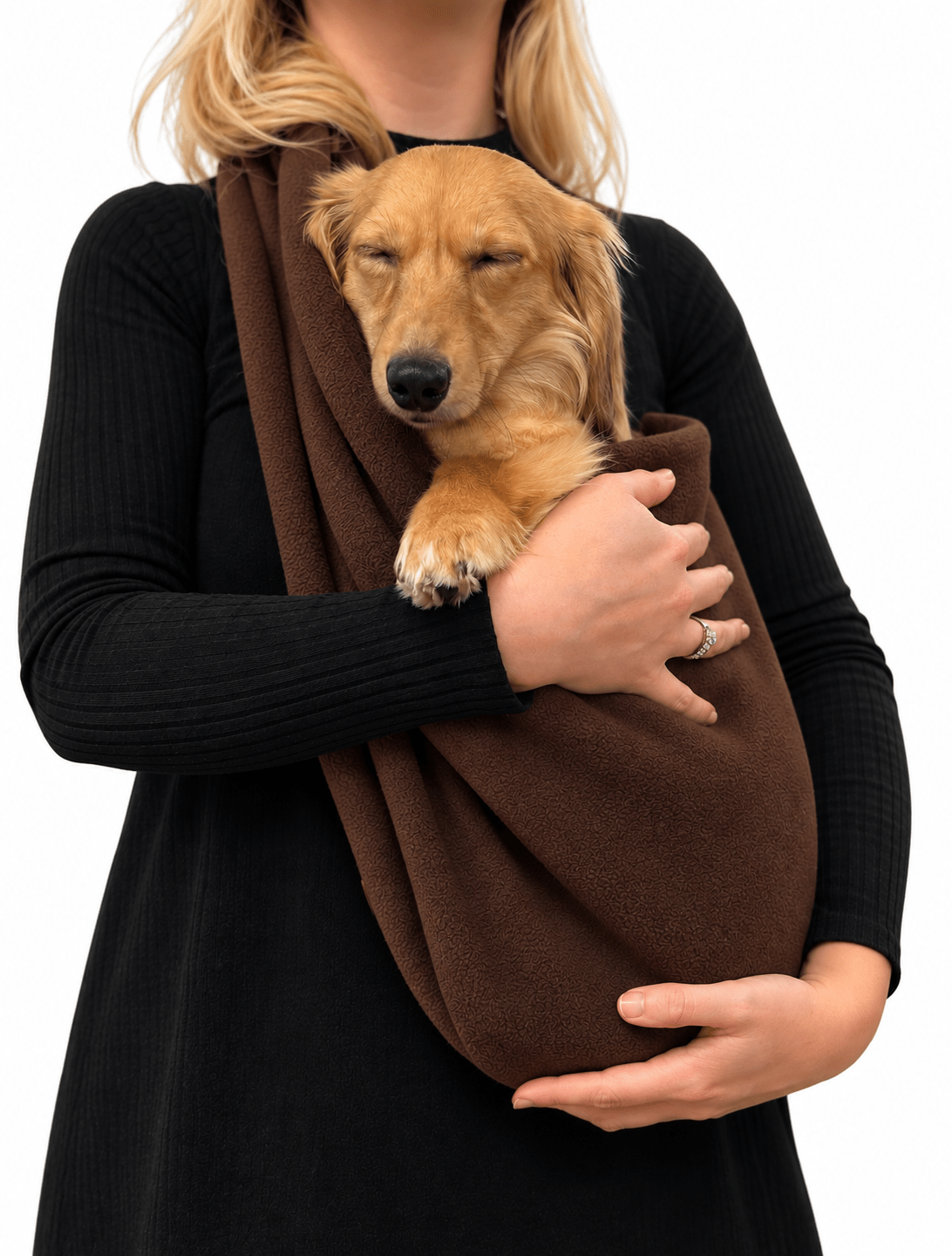 Plain Polar Fleece Dog Sling - Standard, Petite and Long Strap Sizes