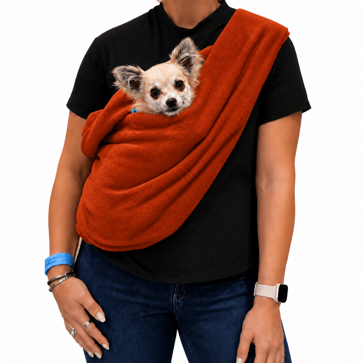 Plain Polar Fleece Dog Sling - Standard, Petite and Long Strap Sizes