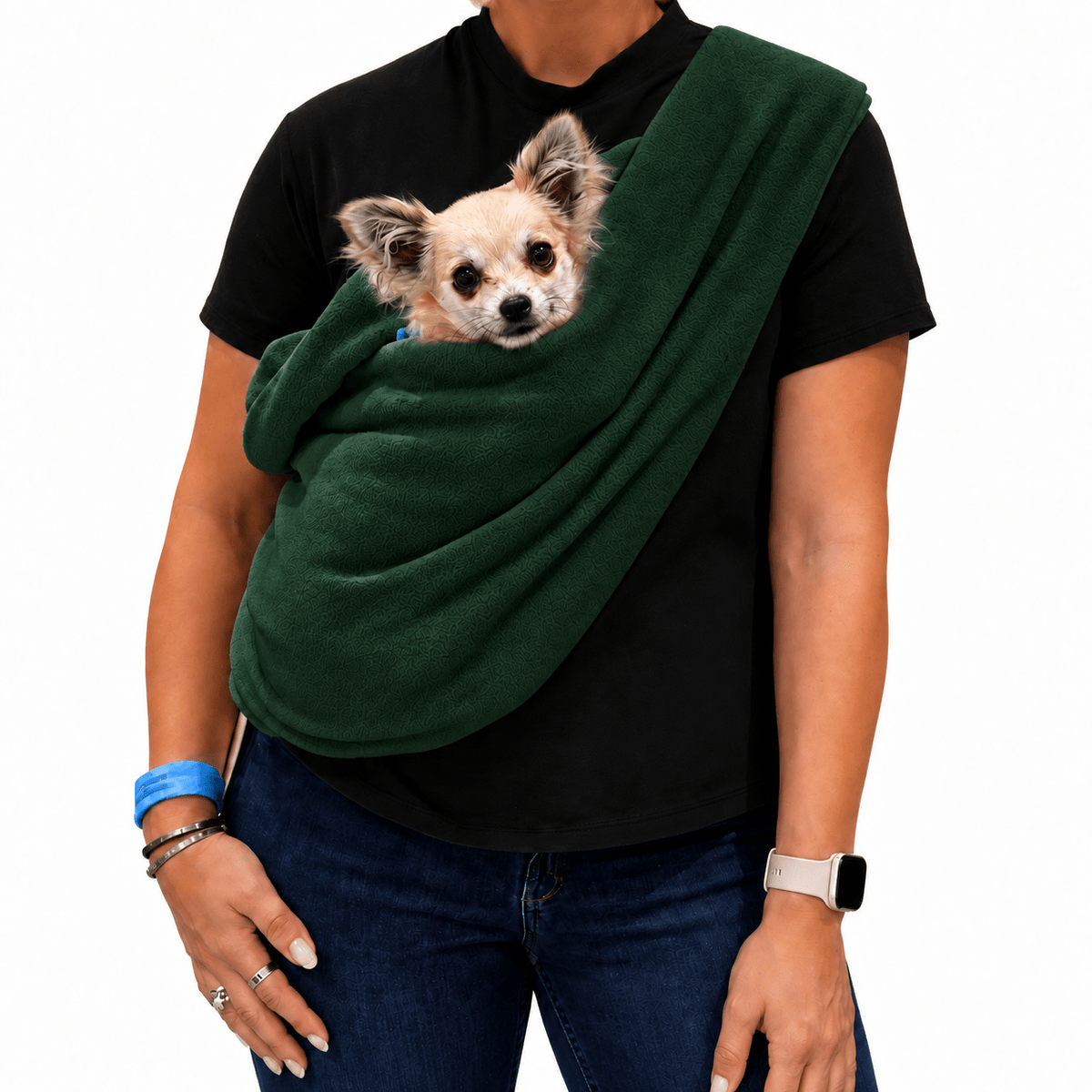 Plain Polar Fleece Dog Sling - Standard, Petite and Long Strap Sizes