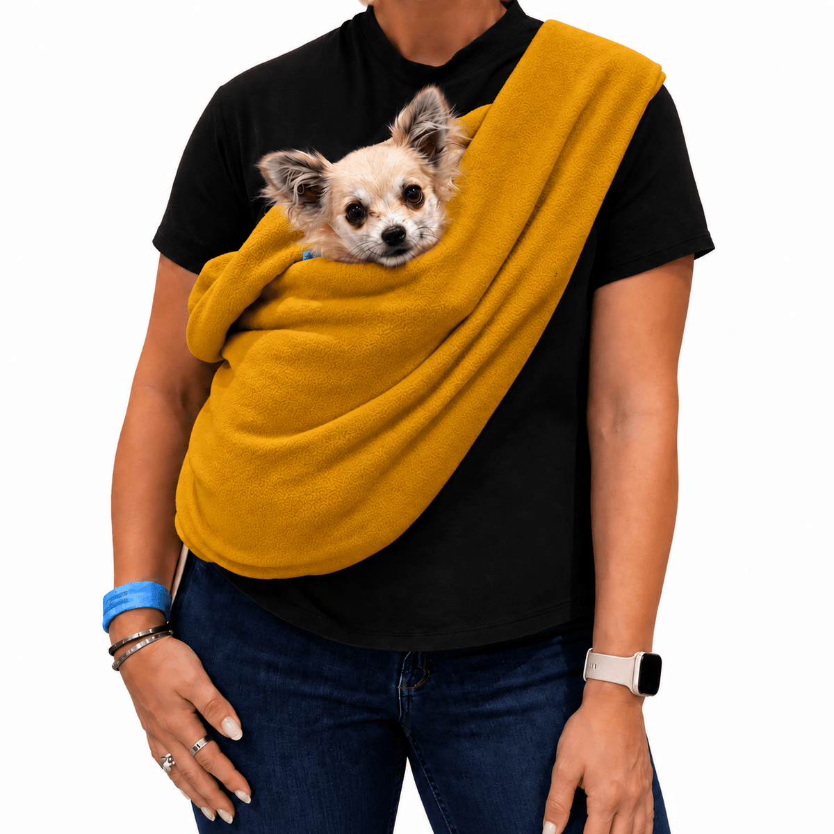 Plain Polar Fleece Dog Sling - Standard, Petite and Long Strap Sizes