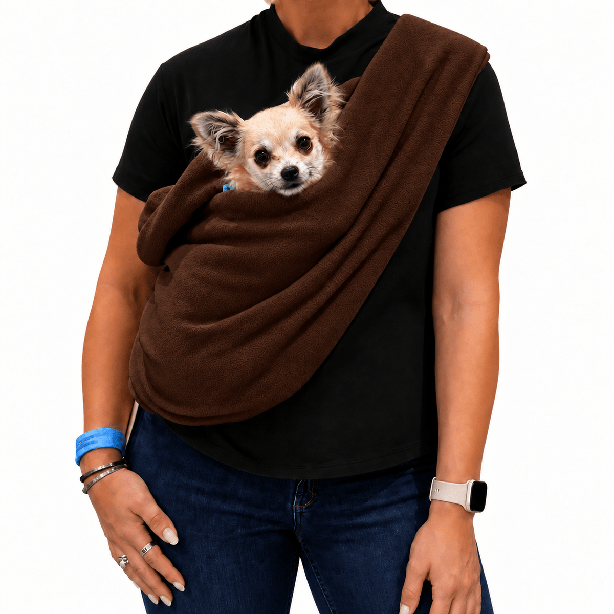 Plain Polar Fleece Dog Sling - Standard, Petite and Long Strap Sizes