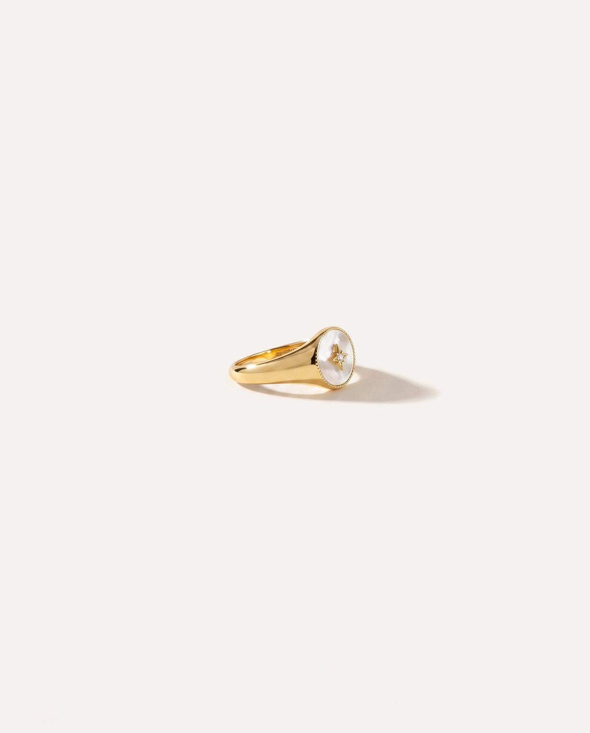 Star Mother of Pearl Ring
