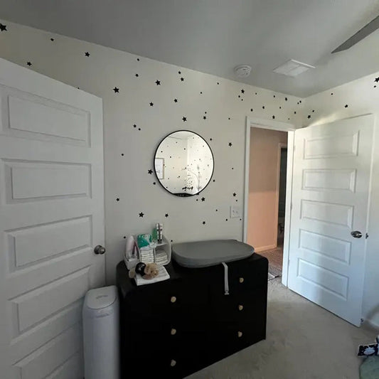 Star Wall Stickers (68 Stars in 4 Sizes) - Kids Nursery Star Decals