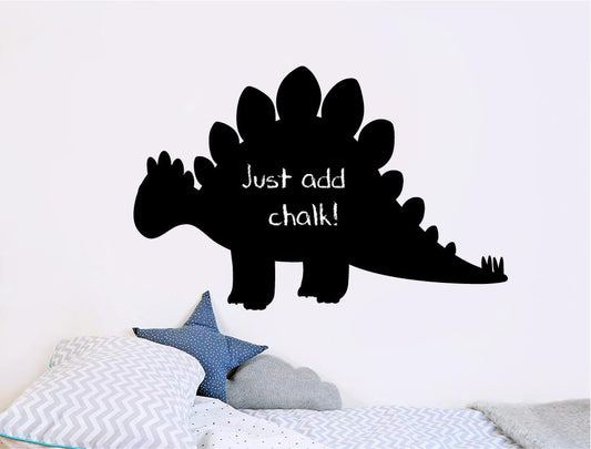 Stegosaurus Dinosaur Chalkboard Wall Sticker