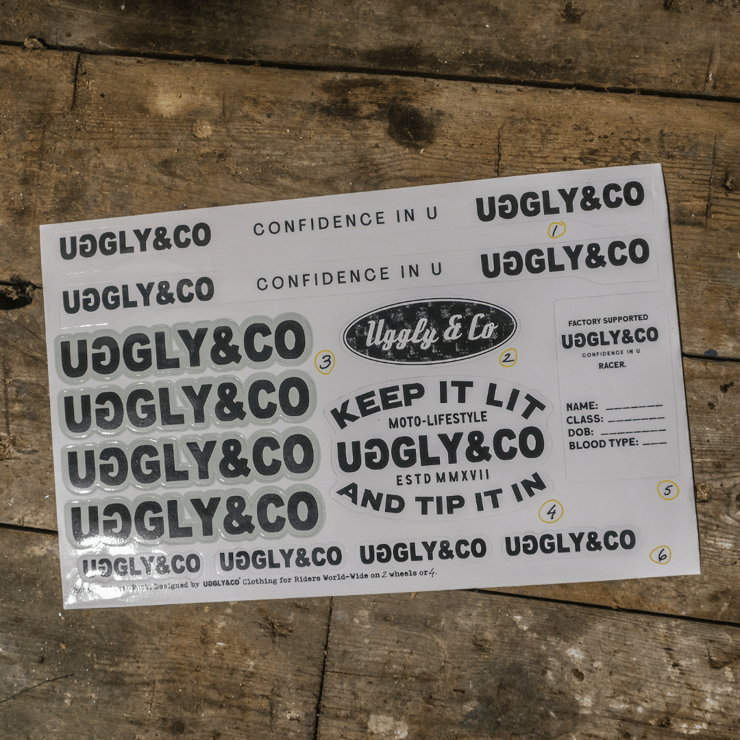 Uggly&Co Helmet Sticker Pack