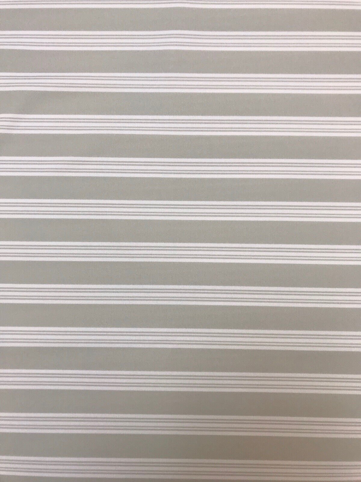 Stone & Ivory Stripe Printed Scuba Crepe Jersey Fabric 4 Way Stretch