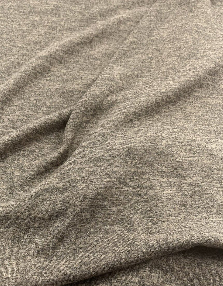 Stone Melange Knit Stretch Fabric