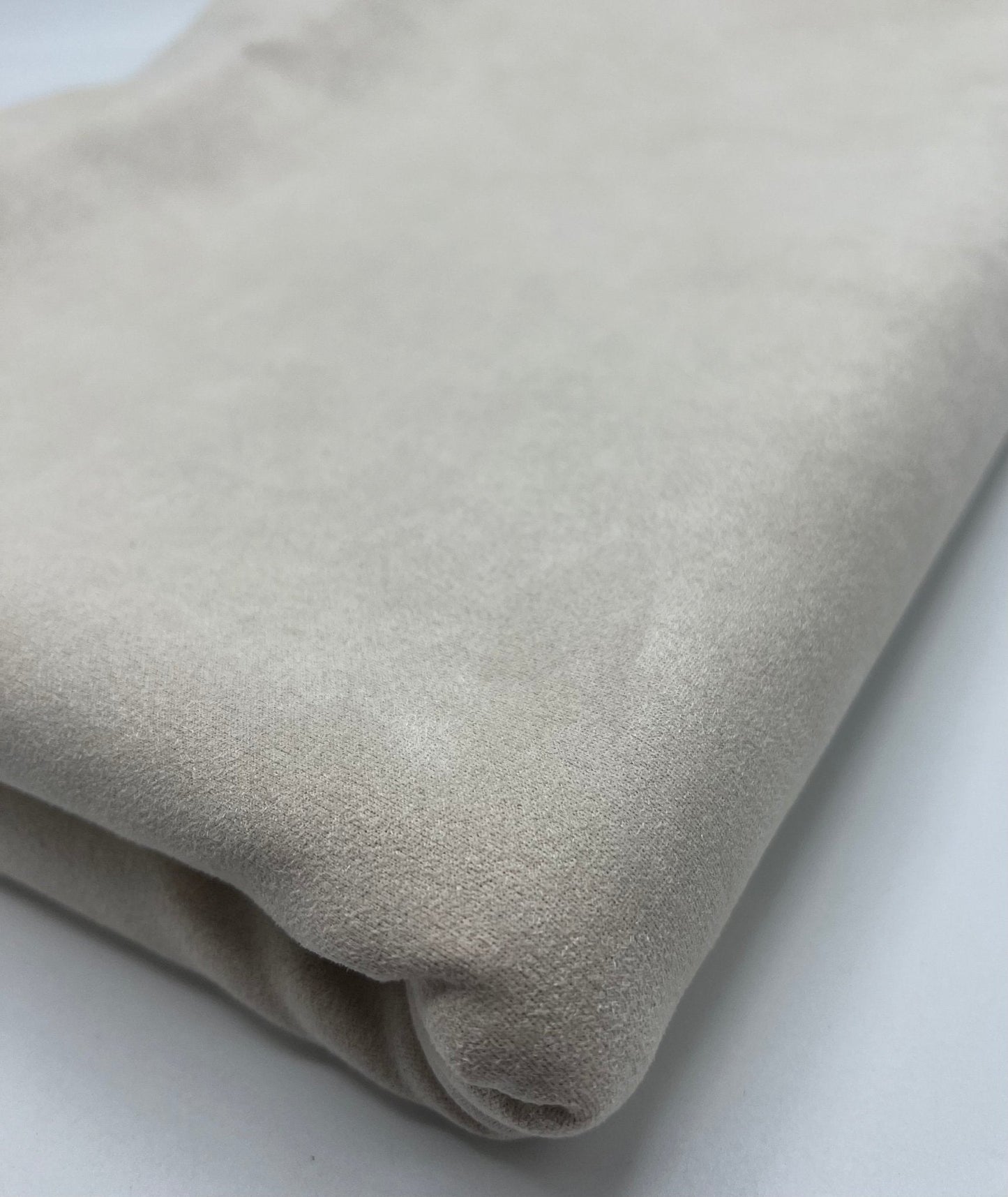 Stone Sand Scuba Suede Jersey Fabric 280GSM 2 Way Stretch