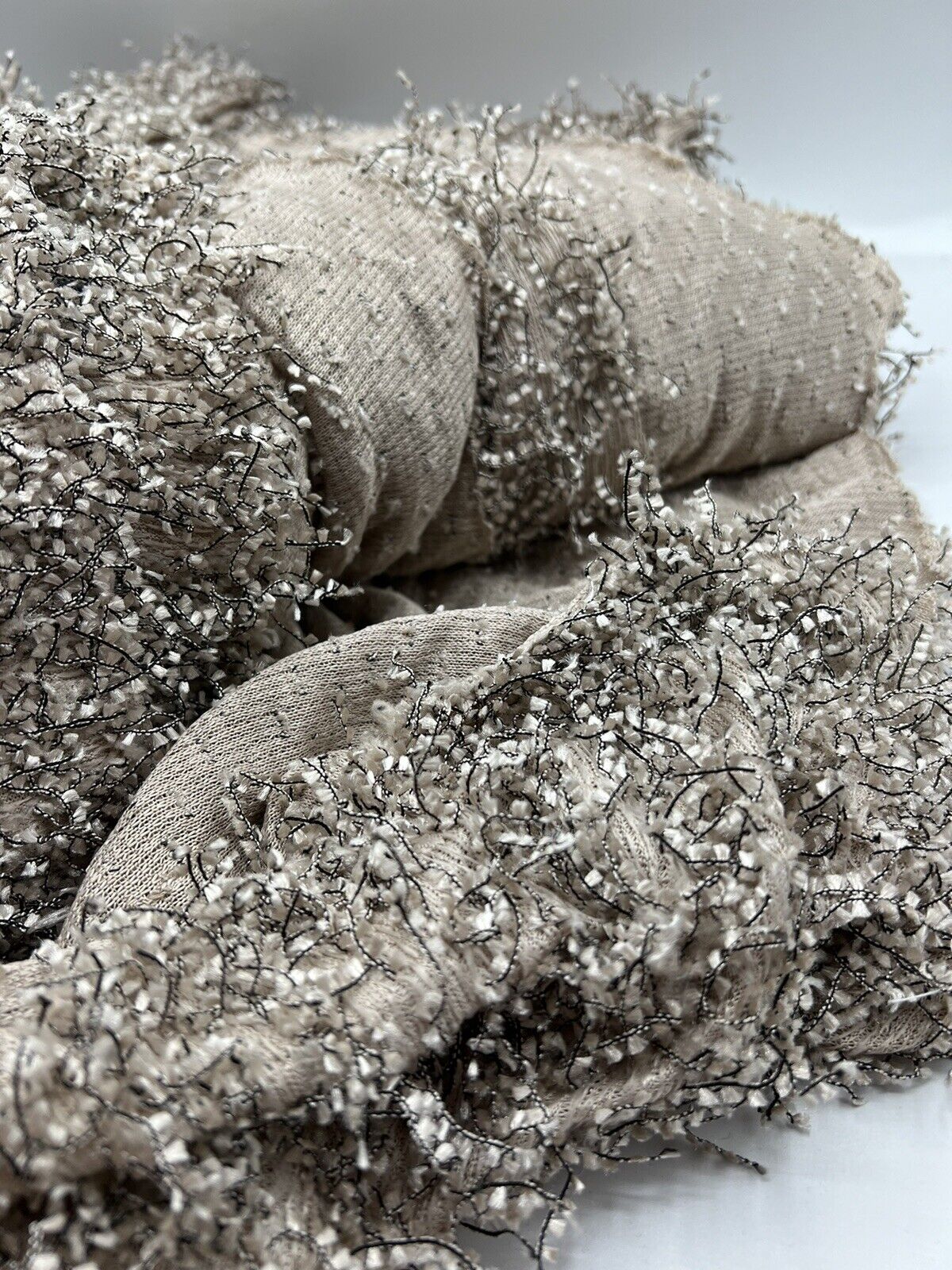 Stone Textured Hair Fabric Stretch
