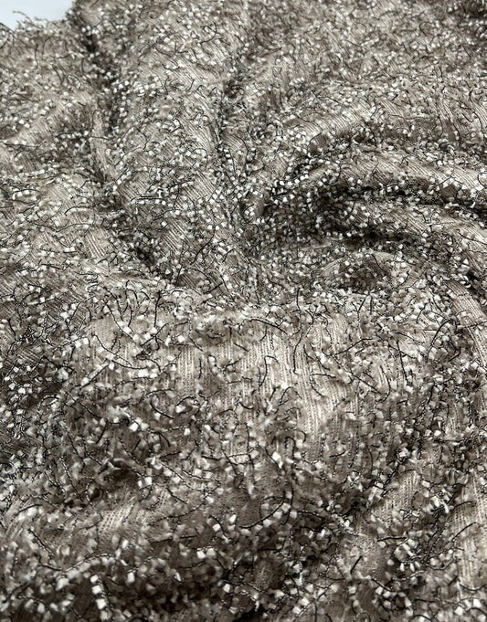 Stone Textured Hair Fabric Stretch