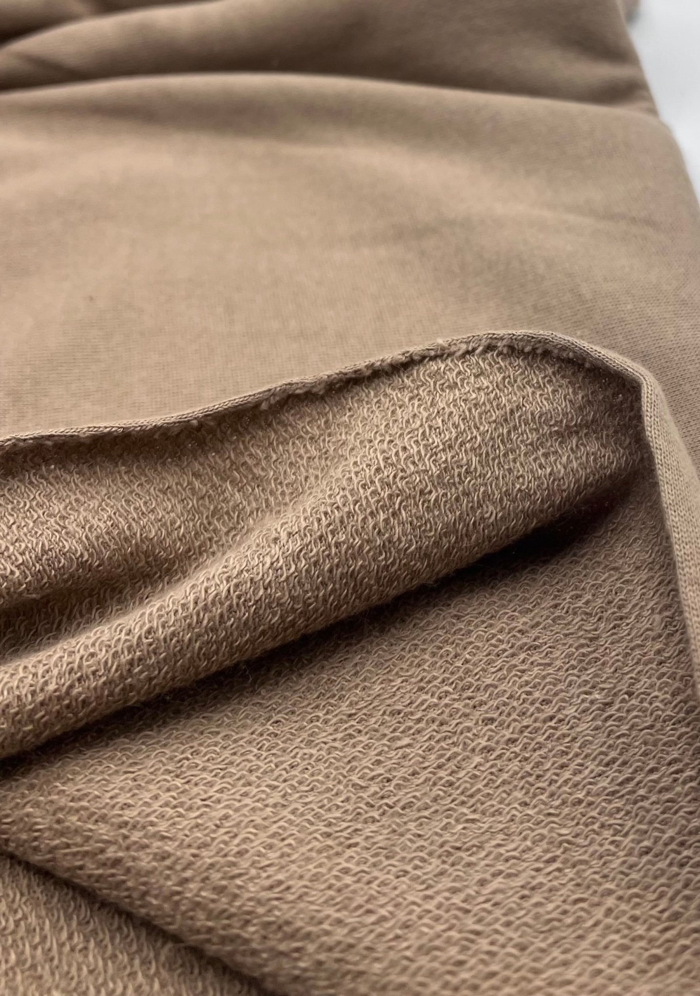 Stone Thick French Terry Loopback Cotton Jersey 290 GSM 95/5 Lycra 2 Way Stretch