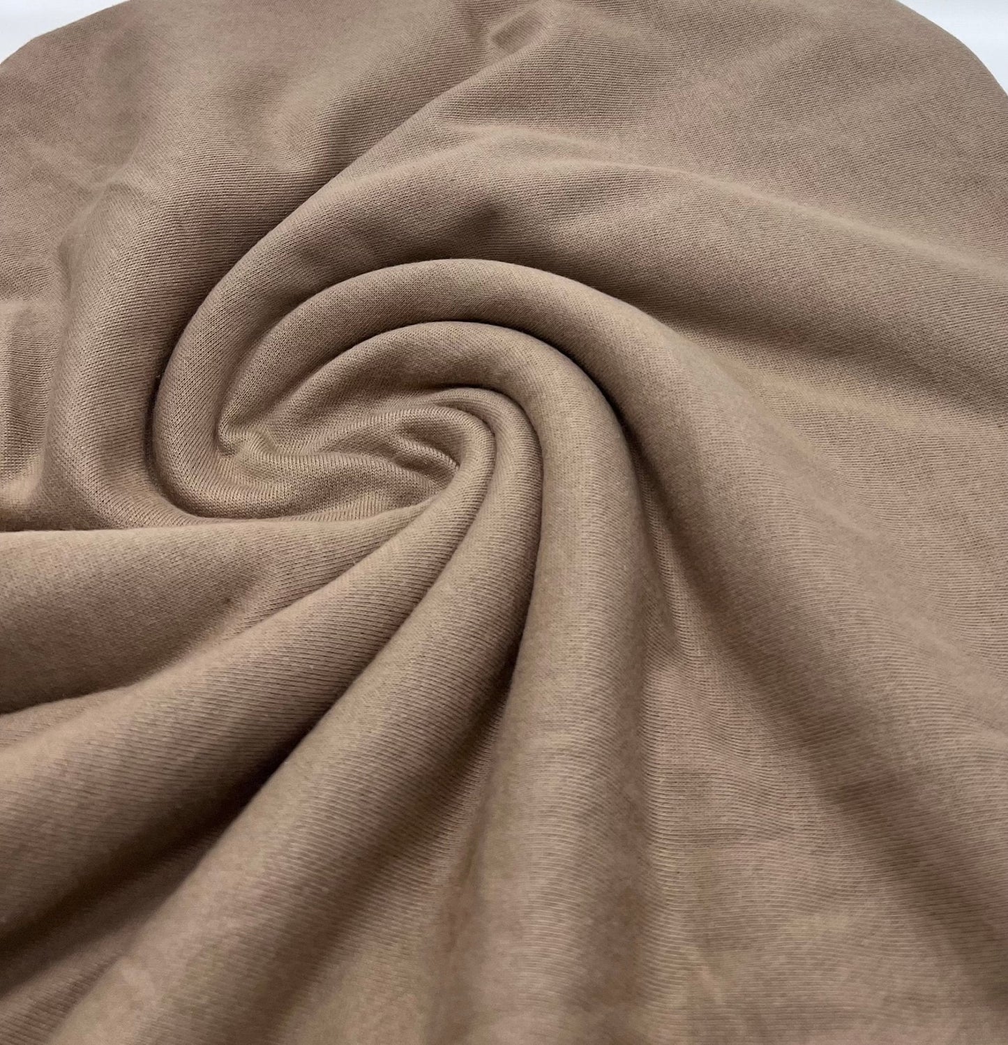Stone Thick French Terry Loopback Cotton Jersey 290 GSM 95/5 Lycra 2 Way Stretch