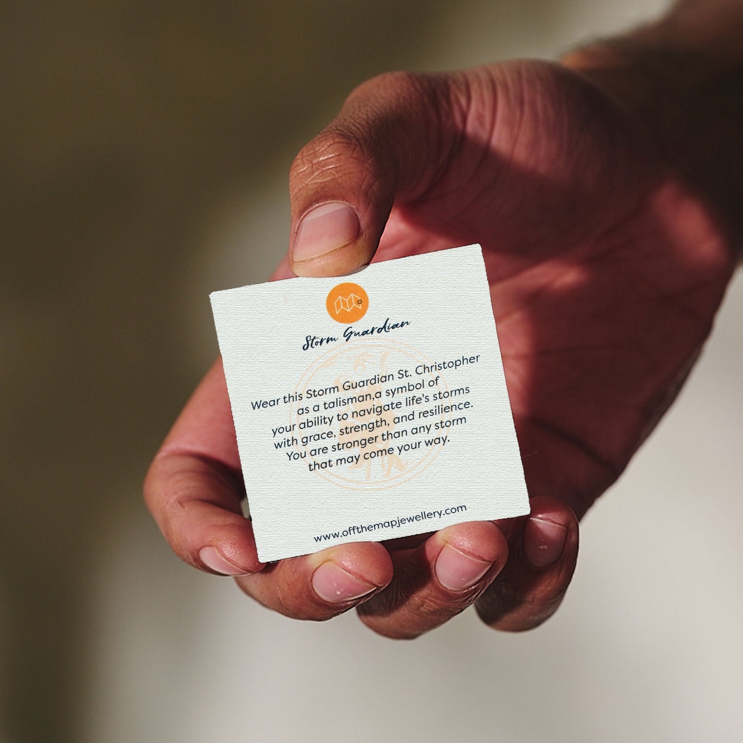 Storm Guardian Small Silver St Christopher Necklace