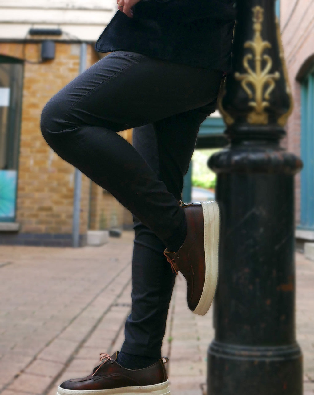 Navy Stretch Slim Fit Chino