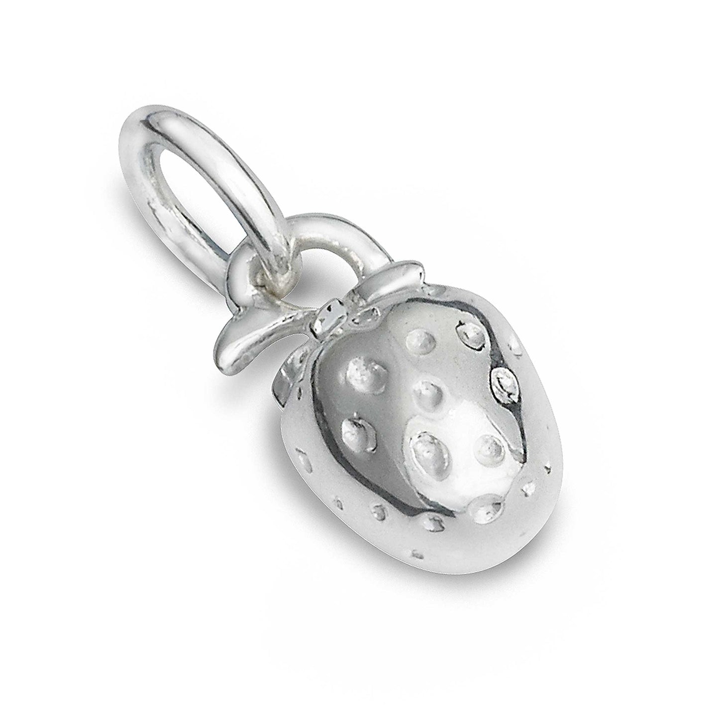 Strawberry Silver Charm