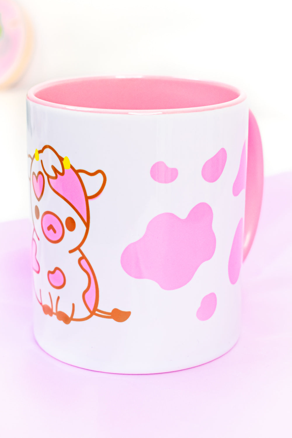 Strawberry Cow Pink Mug